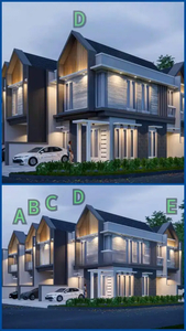 Rumah Baru Model Scandinavian 2 Lantai Tenggilis Surabaya