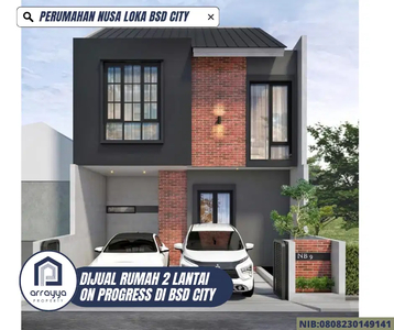 Rumah Coming Soon 2 Lantai DI Nusa Loka BSD CIty -HRB105-