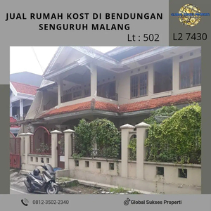 Rumah Kost Plus Rumah Induk luas dekat kampus di Malang