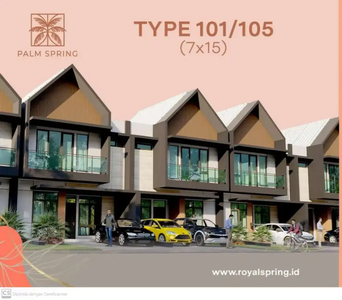 Rumah Type 101/105 Royal Spring Hertasning Cluster depan Makassar