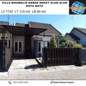 Rumah Villa Minimalis View Bagus Dengan Udara Sejuk Kota Batu