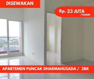 2 BR - Luas 56 m²‼️Disewakan Apartemen Puncak Dharmahusada Tower C