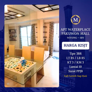 Apartemen Waterplace Pakuwon Mall PTC 3 Bedroom Mewah Full Furnish