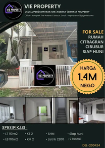 BANTING HARGA JUAL CEPAT BU Rumah siap huni di Citra Gran Cibubur