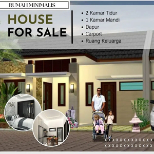 Bonus Ac & Kanopi Rumah Minimalis Dalam Perum di Banguntapan Kpr SHM