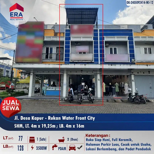 Dijual 1 unit ruko siap pakai, 2lt + dak beton di Jl. Desa Kapur
