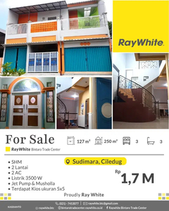 Dijual Rumah 2 Lantai Bonus Ruko atau Kios di Sudimara Ciledug