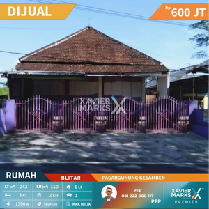 DIJUAL Rumah di Pagargunung Kesamben Blitar