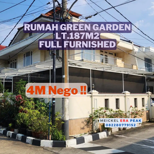 DIJUAL Rumah Green Garden, Lt.187m2, Full Furnished