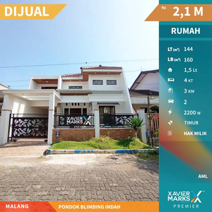 Dijual Rumah Minimalis Baru Renovasi di Pondok Blimbing Indah Araya