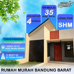 Dijual Rumah Modern Dekat ST. Padalarang DP 35 Juta All In