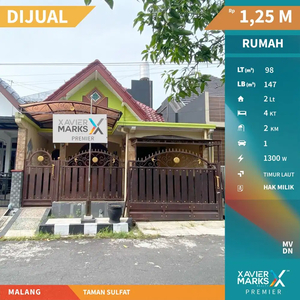 Dijual Rumah Murah Siap Huni di Taman Sulfat Blimbing Malang