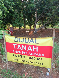 Dijual Tanah Luas 1040m Jl. Setu Cisaat, belakang harvest City
