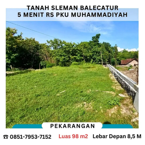 Dijual Tanah Sleman Balecatur Dekat Rs PKU Muhammadiyah