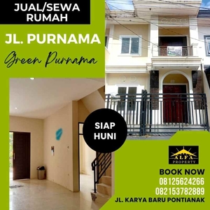 Dijualdisewakan Rumah Green Purnama Kota Pontianak