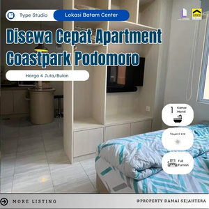 Disewa cepat
Apartment Coastpark Podomoro, Batam