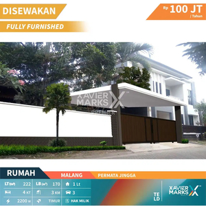 Disewakan Rumah Modern Furnish Di Permata Jingga Soehat Malang