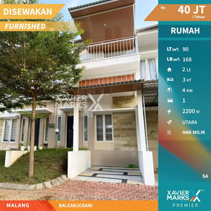 Disewakan Rumah Murah Full Furnish di Balearjosari Blimbing Malang