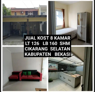 JUAL KOS KOST KOSAN 8 KAMAR DI CIBATU CIKARANG SELATAN BEKASI