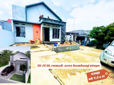 jual rumah new tipe 45 & 70 area bambang utoyo deket pt dexa