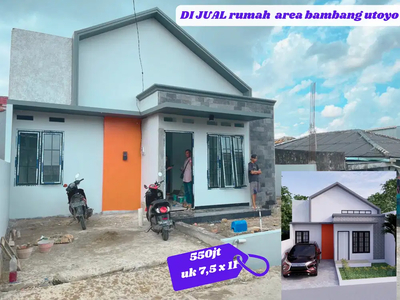 jual rumah new tipe 45 & 70 area bambang utoyo deket pt dexa