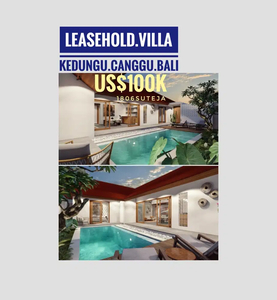 Leasehold Villa Kedungu Canggu Beach Bali