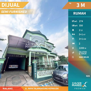 R040 Rumah Dijual plus Toko di Nol Jalan Raya Kepanjen Malang