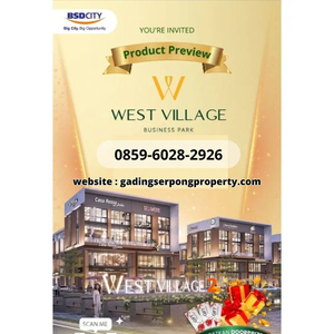 Ruko West Village Thp 2 2,7m Lokasi Super Strategis Boulevard Bsd City