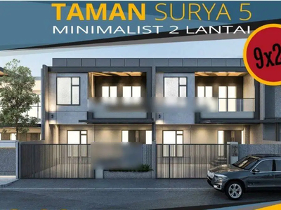 Rumah Baru Murah Rapi di Taman Surya 5 Siap Huni ukuran 9x20