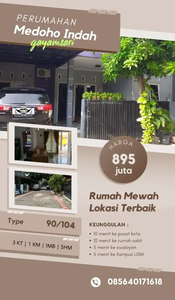 rumah cluster di medoho gayamsari dekat pintu tol