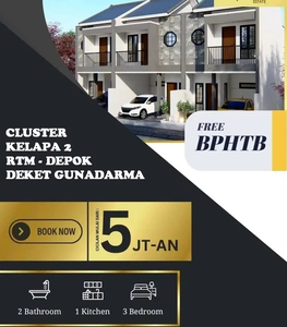 Rumah Dijual Di Kelapa 2 Depok Deket RTM dan Gunadarma 800 Jutaan