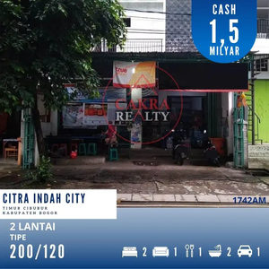 Rumah Dua lantai Pinggir Jalan Tipe 120 SHM 1742AM