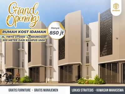 Rumah Kos, Area Suhat, Lokasi Premium, Harga Murah, Kota Malang