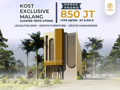 Rumah Kos Premium, Lokasi Strategis, Dekat Kampus UMM, Kota Malang