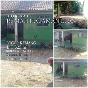 RUMAH MURAH STRATEGIS DAN HALAMAN YANG LUAS DI KEMANG BOGOR