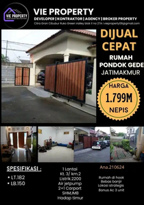 RUMAH PONDOK GEDE JATI MAKMUR