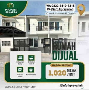 Rumah Ready 2 Lantai Ciracas Jakarta Timur Dekat Lrt