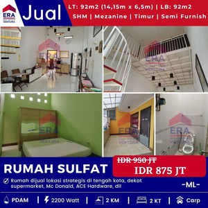 Rumah Semi Furnished, Model Mezanine Di Perum Sulfat