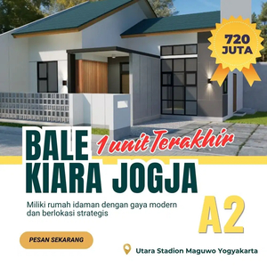 Rumah SIap Bangun Hanya 720 juta SHM Lengkap dekat SD Model Yogyakarta