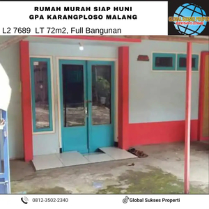 Rumah siap huni murah Di GPA Karangploso Malang