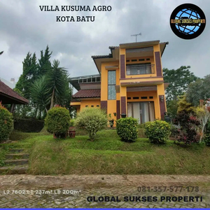 Rumah Villa 2 Lantai Murah Strategis di Kusuma Agro Kota Batu