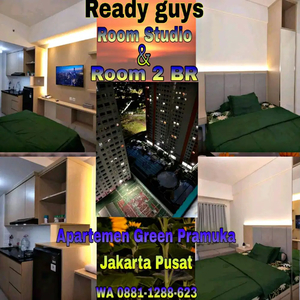 Sewa Harian Apartemen Green Pramuka City Tipe Room Studio Full Furnish