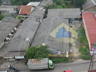 Tanah beserta kontrakan di Jalan Raya Diklat Pemda Curug - Tangerang.