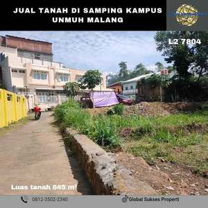 Tanah Kavling Siap Bangun Rumah Atau Kos Area Kampus UMM Malang
