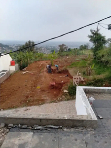 Tanah kavling siap bangun, udara sejuk view kota bandung di Jatihandap