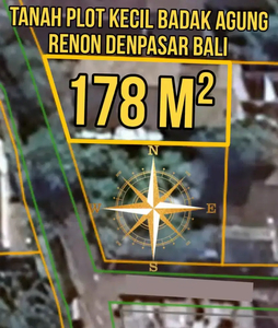 Tanah Plot Kecil Badak Agung Renon Denpasar Bali