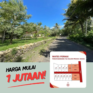 Tanah Wates Jogja Dijual, Luas 130 m2, Area Gerbang Tol Jogja