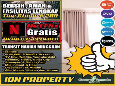 2KAMAR PROMO MALAM SEWA APARTEMEN GRAND PRAMUKA SQUARE GREEN PRAMUKA