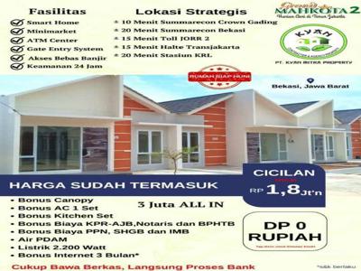 ALL IN 3 JUTA CLUSTER SMART LIVING GRAND MAHKOTA 2 BABELAN BEKASI