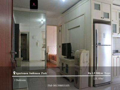 Dijual Apartemen Sudirman Park High Floor 2BR+1 Full Furnished